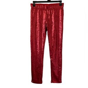 May&July Red Sequin Pants size Large